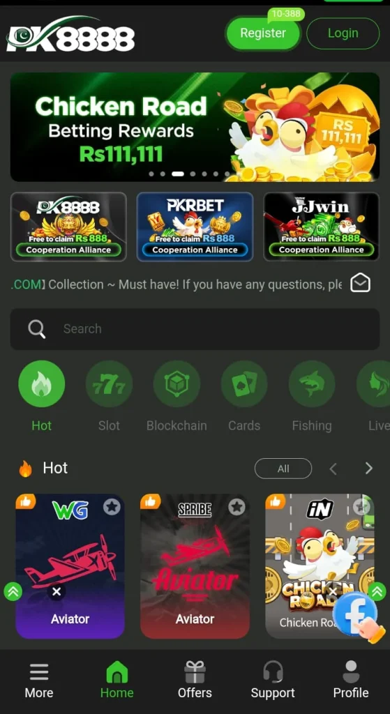 explore latest pkr games with PK8888 Game APK